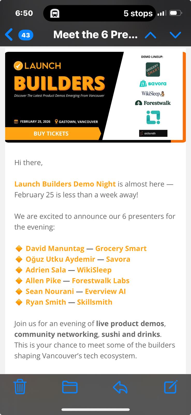 Launch Builders Demo Night 2026